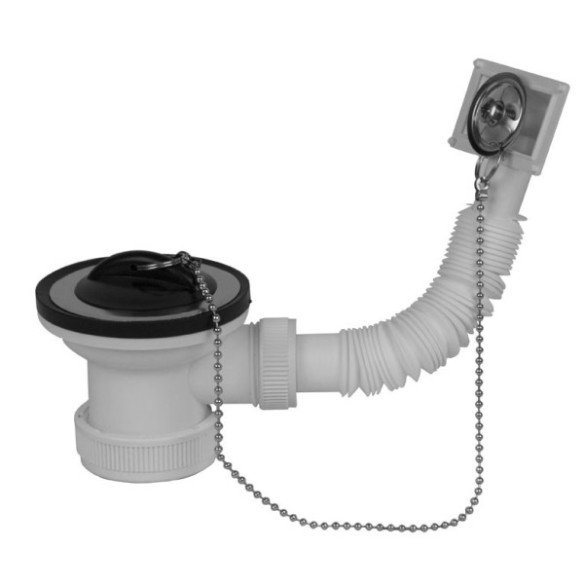 VALVULA FREGADERO CON REBOSADERO MIRTAK M-310R Ø 70MM 1-1/2