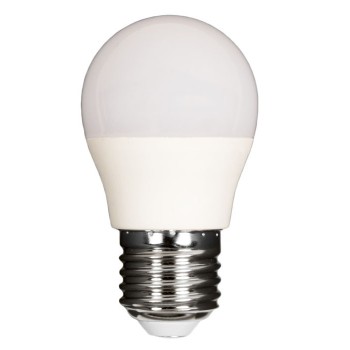 BOMBILLA LED ESFERICA E27 BASE WORLD 480 LM 6 W LUZ CALIDA