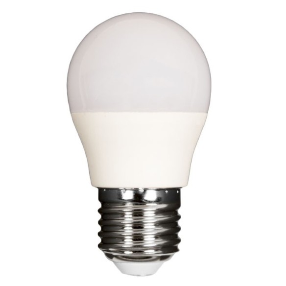 BOMBILLA LED ESFERICA E27 BASE WORLD 480 LM 6 W LUZ CALIDA