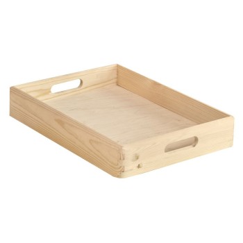 CAJA DE MADERA DE PINO SIN TAPA 40X30X07CM