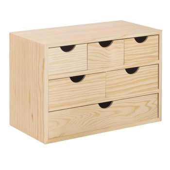 CAJONERA MONTADA DE PINO 40X28X20CM