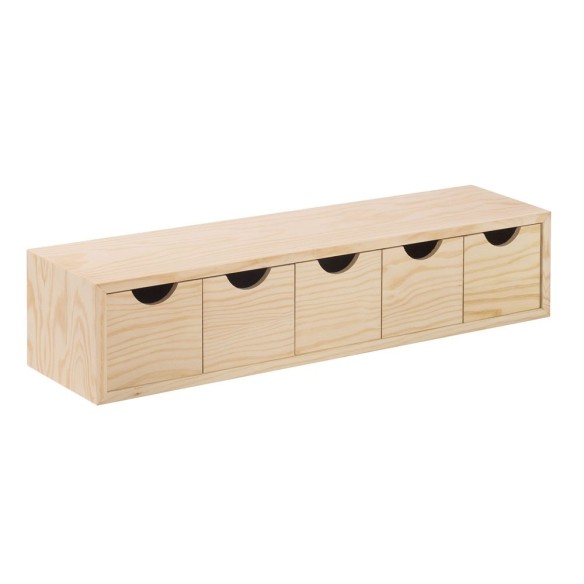 CAJONERA MONTADA DE PINO 57X23X12CM