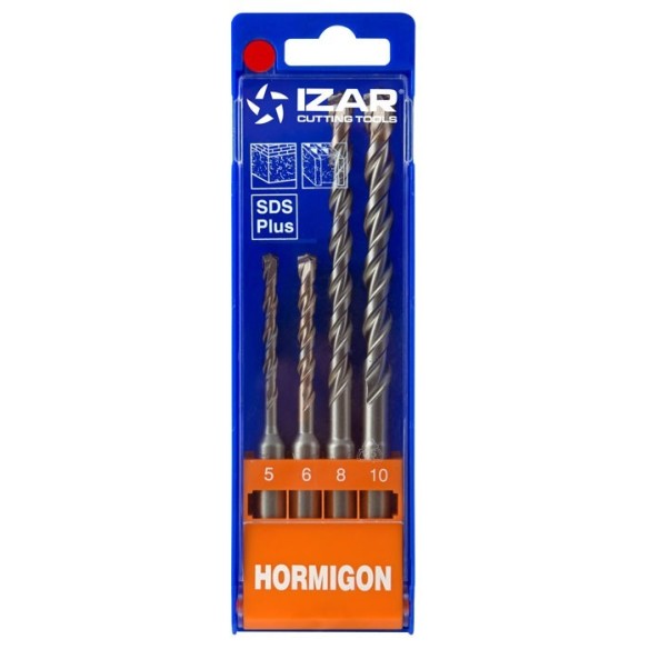 JUEGO BROCAS HORMIGON SDS PLUS 1890 5 A 10 MM 4 UDS
