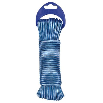 CORDON TEXTURADO BOBINA POLIPROPILENO CON ALMA Ø 4 MM BLANCO AZUL 15 M