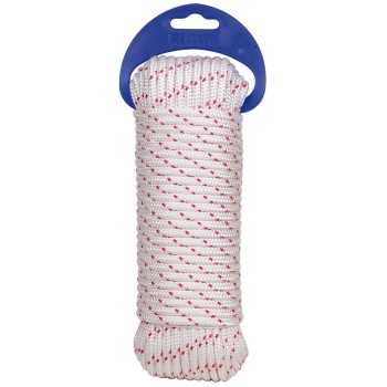 CUERDA ARRANQUE MOTORES MADEJA POLIESTER CON ALMA Ø 6 MM BLANCO 25 M