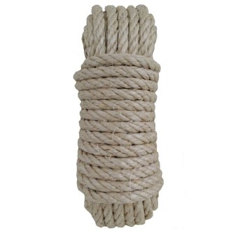 CUERDA CABLEADA SISAL 4C MADEJA FIBRA NATURAL Ø 6 MM 5 M