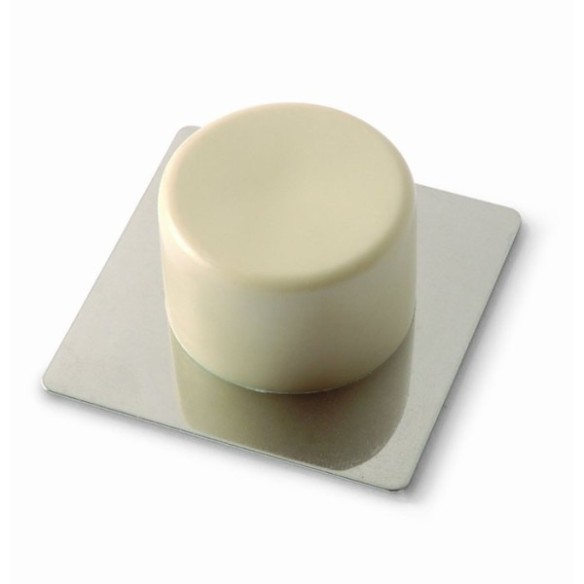TOPE PUERTA ADHESIVO ACERO INOX BEIGE 2 UNIDADES