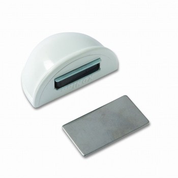 TOPE PUERTA ADHESIVO CON RETENEDOR BLANCO