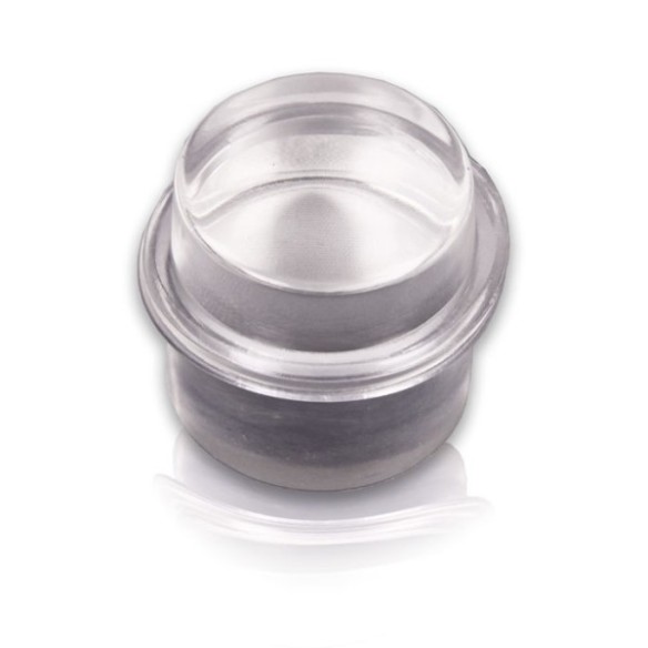 TOPE PUERTA ADHESIVO METACRILATO CILINDRICO TRANSPARENTE