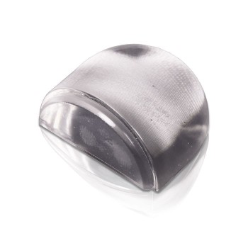 TOPE PUERTA ADHESIVO METACRILATO OVALADO TRANSPARENTE