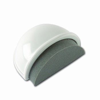 TOPE PUERTA ADHESIVO SILENCIOSO OVALADO BLANCO