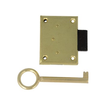 CERRADURA MUEBLE 30MM LATON