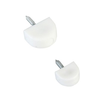 SOPORTE BALDA Ø14X22MM PLASTICO BLANCO 8 UDS