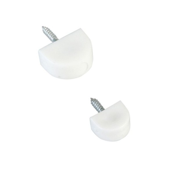 SOPORTE BALDA Ø14X22MM PLASTICO BLANCO 8 UDS