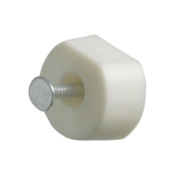 SOPORTE BALDA Ø15X7X19MM PLASTICO BLANCO 8 UDS