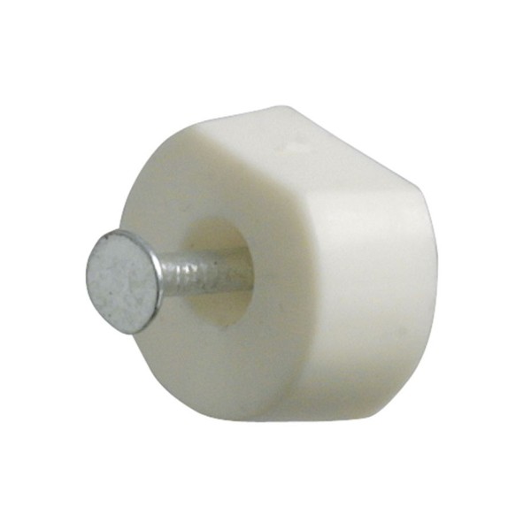 SOPORTE BALDA Ø15X7X19MM PLASTICO BLANCO 8 UDS