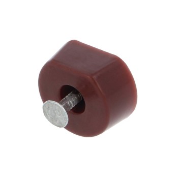 SOPORTE BALDA Ø15X7X20MM PLASTICO MARRON 8 UDS