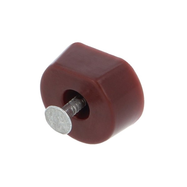 SOPORTE BALDA Ø15X7X20MM PLASTICO MARRON 8 UDS
