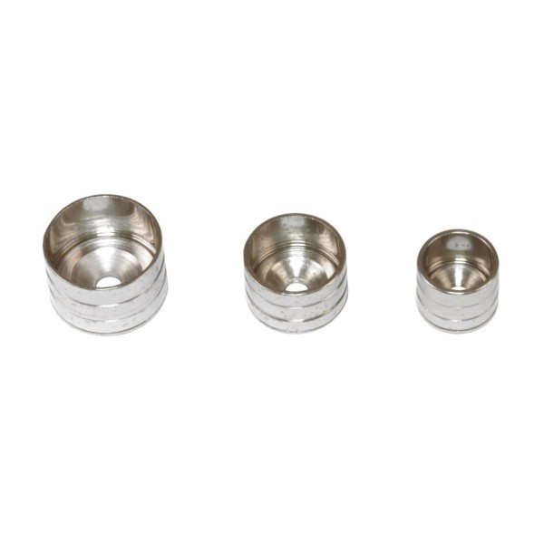 SOPORTE TUBO ARMARIO Ø16X12MM LATON NIQUELADO 2 UDS