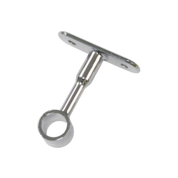 SOPORTE TUBO ARMARIO Ø16X62MM CROMADO 2 UDS