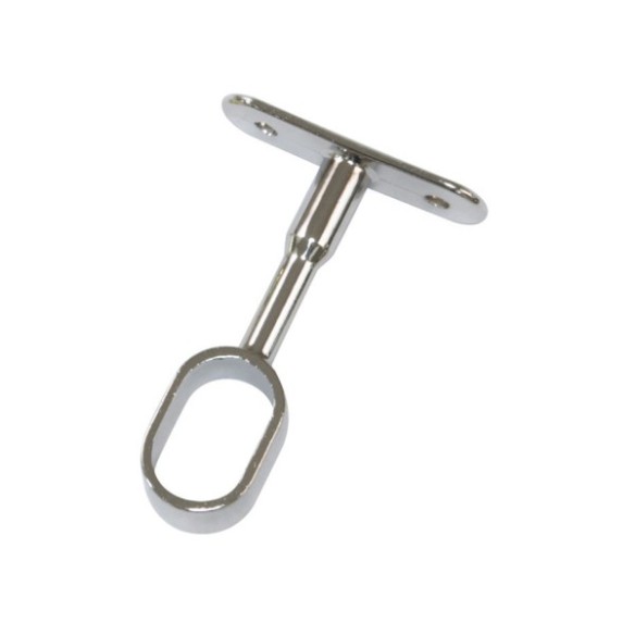 SOPORTE TUBO ARMARIO 30X15X77MM CROMADO 2 UDS