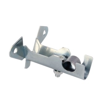 SOPORTE TUBO ARMARIO FRENTE Ø60X67MM CROMADO 2 UDS