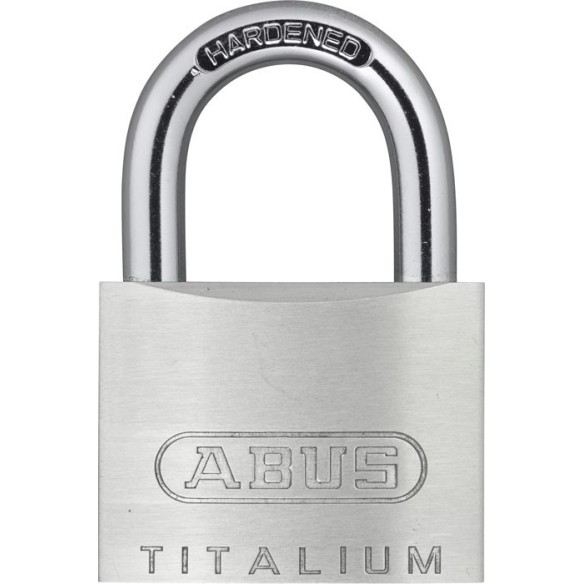 CANDADO ABUS TITALIUM ARCO NORMAL 50 MM EXTERIORES ALUMINIO