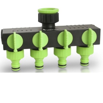 CONECTOR RAPIDO 4 VIAS CON LLAVES GREEN EXPERT ABS