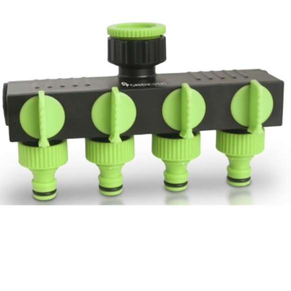 CONECTOR RAPIDO 4 VIAS CON LLAVES GREEN EXPERT ABS