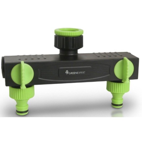 CONECTOR RAPIDO 2 VIAS CON LLAVES GREEN EXPERT ABS