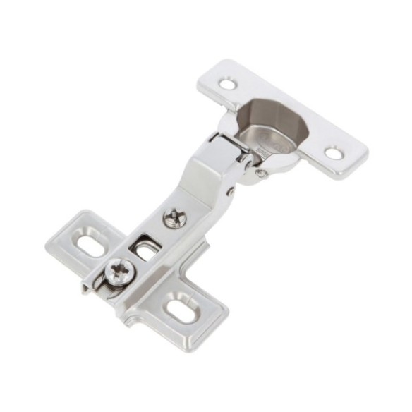 BISAGRA DE CAZOLETA ACODADA 110º Ø26MM NIQUEL 2 UDS