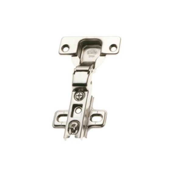 BISAGRA DE CAZOLETA ACODADA110º Ø35MM NIQUEL 2 UDS