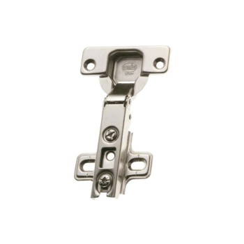 BISAGRA DE CAZOLETA RECTA 110º Ø35MM NIQUEL 2 UDS