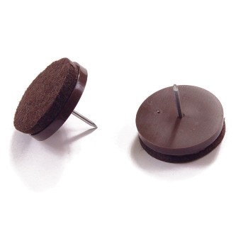 DESLIZADORES DE FIELTRO CON CLAVO Ø35MM 4 UNIDADES