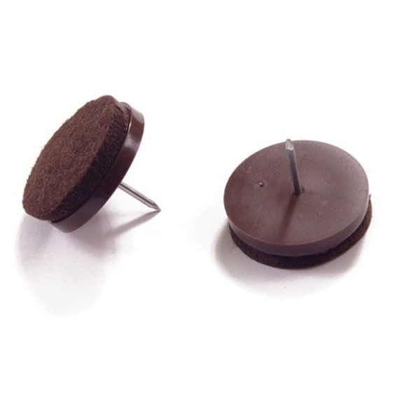 DESLIZADORES DE FIELTRO CON CLAVO Ø35MM 4 UNIDADES