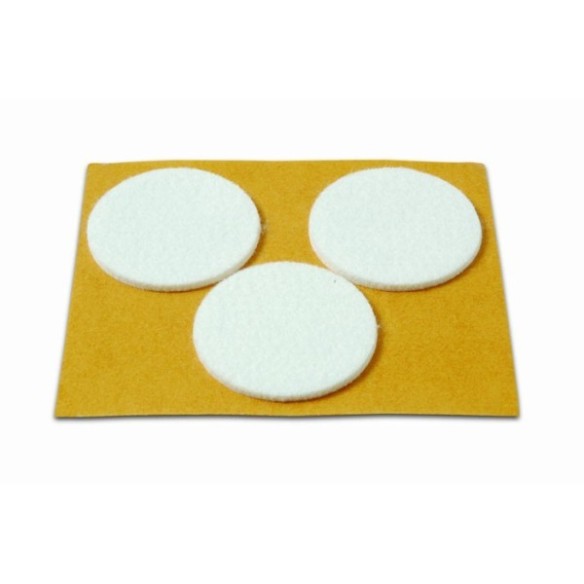 DESLIZADORES FIELTRO Ø42MM BLANCO 3 UNIDADES