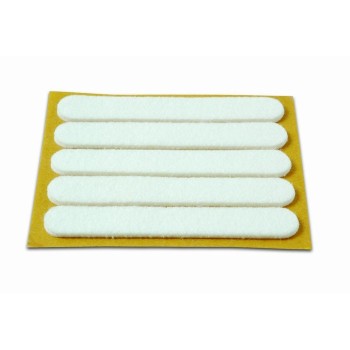 DESLIZADORES FIELTRO 13X91MM BLANCO 5 UNIDADES