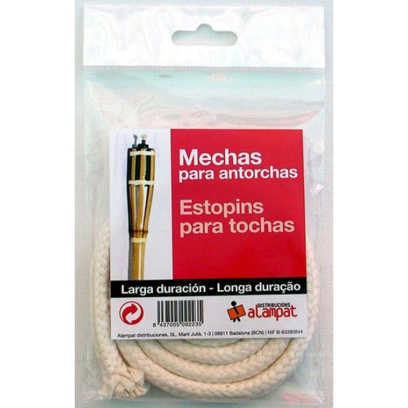 MECHA PARA ANTORCHAS Ø8MM X 1M