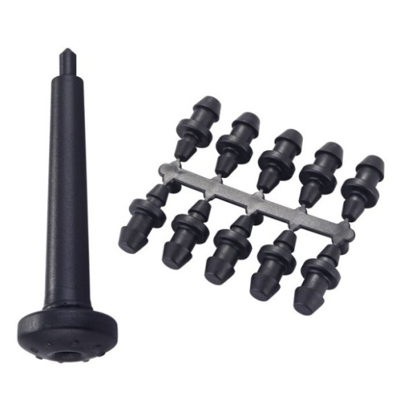 PERFORADOR CON 10 TAPONES ALTADEX ABS 4MM + 10 TAPONES Ø 4 MM