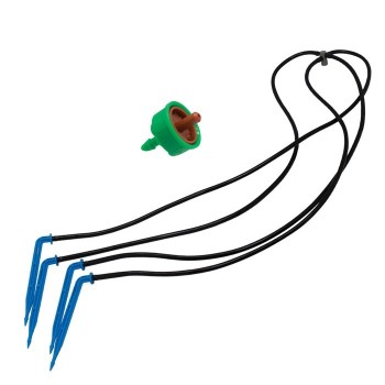 KIT GOTEO MICROTUBO +PIQUETAS ALTADEX 4 SALIDAS 8 L/H 60 CM