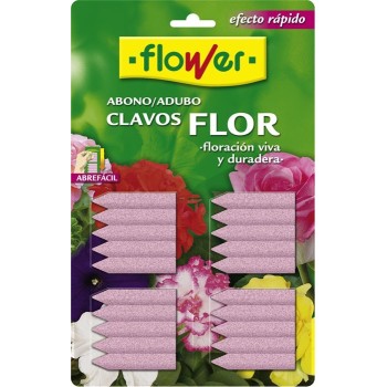 ABONO CLAVOS FLOR  BLISTER 20 UD. FLOWER