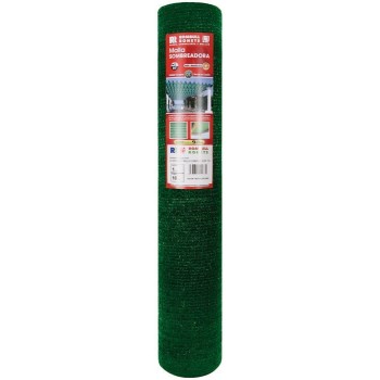 MALLA OCULTACION ROMBULL MINI ROLLO VERDE OSCURO POLIETILENO 80% 1X5M