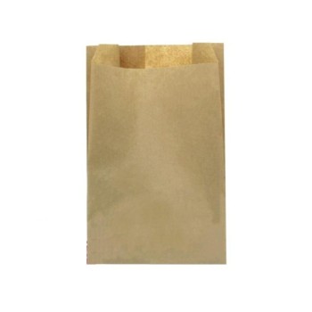 BOLSA PAPEL KRAFT VERJURADO FUELLE 18.0+6.5X29 G32 SERIGRAFIADA