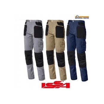 PANTALON  ISSA 8730 STRETCH  MARINO/NEGRO  T-XXL