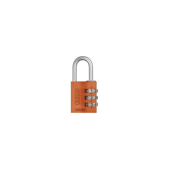 CANDADO ABUS 145 COMBINACION 30 MM ALUMINIO NARANJA BLISTER