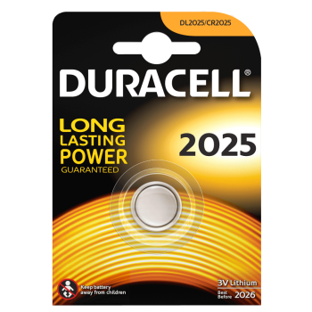 PILA BOTON CR2025 3V LITIO BL.2 UNID DURACELL