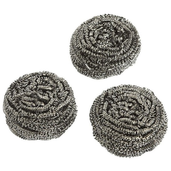 ESTROPAJO ACERO INOX 3UDS