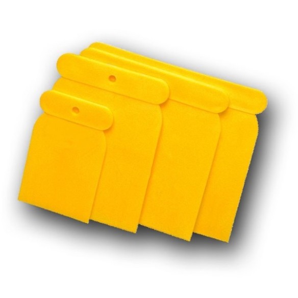 JUEGO ESPATULAS NESPOLI BT101300 EMPLASTECER PLASTICO 5-8-10-12CMS AMARILLO