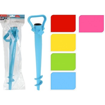SOPORTE PINCHO PARASOL PLAYA PLASTICO