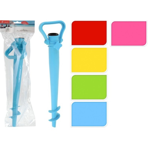 SOPORTE PINCHO PARASOL PLAYA PLASTICO